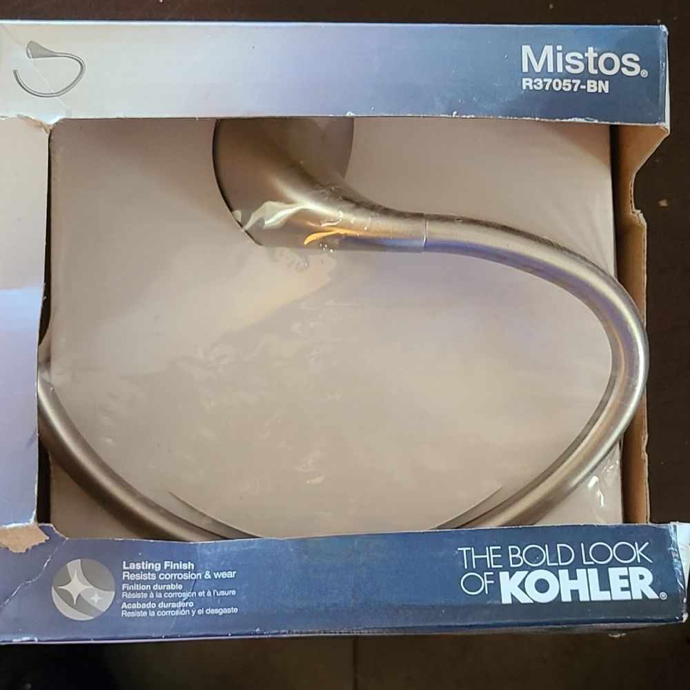 Kohler Mistos Towel Ring Model:‎ R37057-BN Brushed Nickel